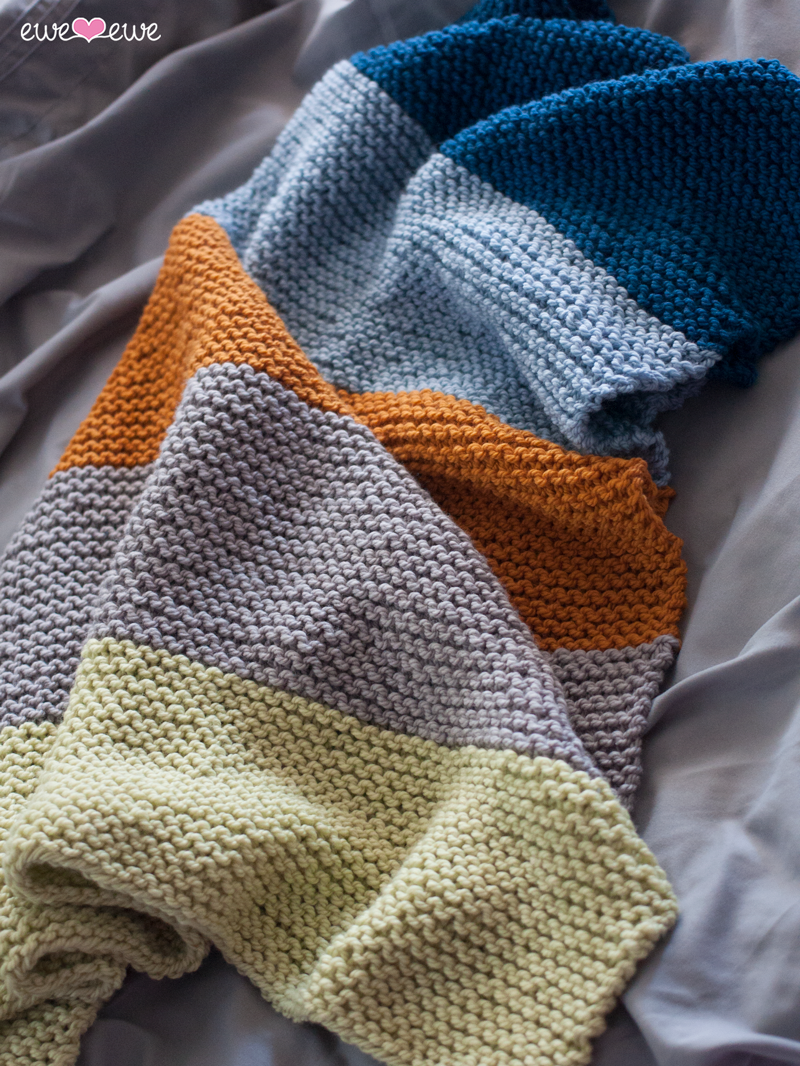 Big Bouncy Baby Blanket FREE PDF Knitting Pattern Ewe Ewe Yarns