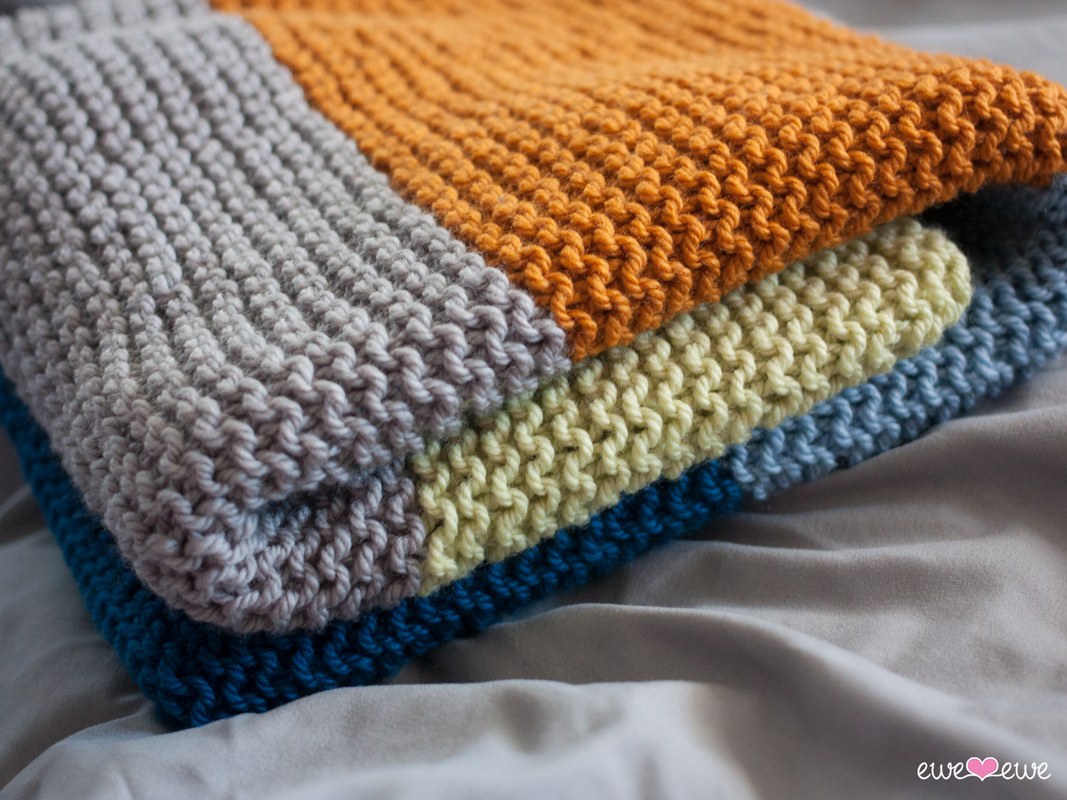 Big Bouncy Baby Blanket FREE knitting pattern