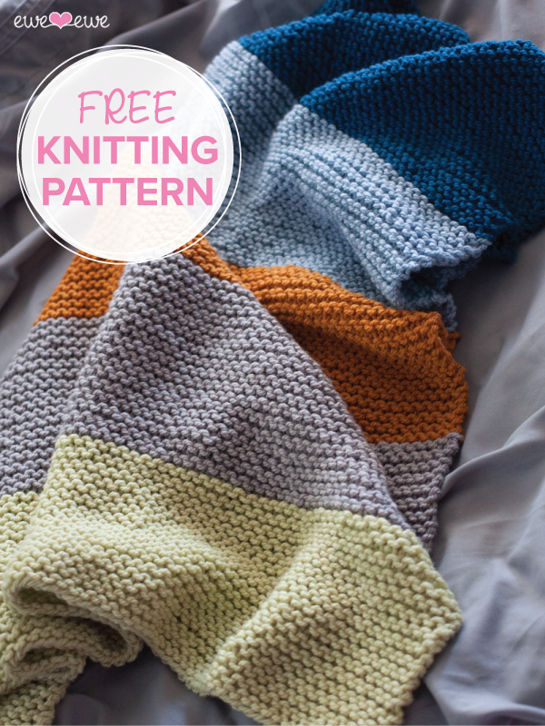 Big Bouncy Baby Blanket FREE knitting pattern