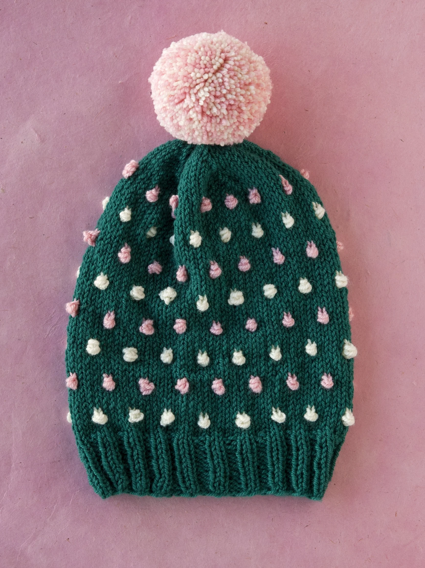 slouchy bobble hat