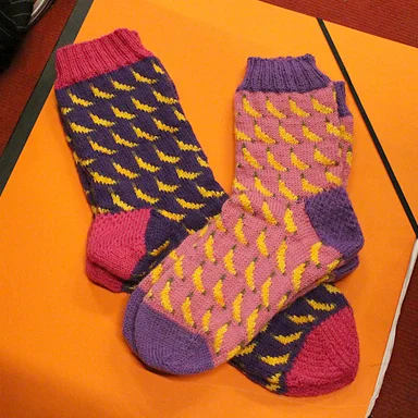 These Socks Are Bananas project on Ravelry by rebelheart77