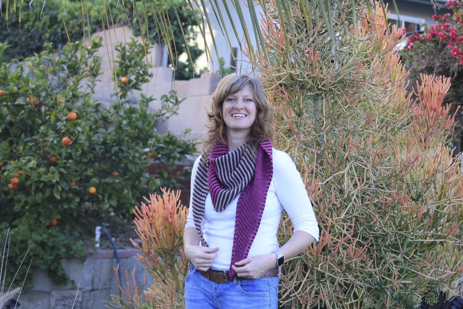 Something About Phoenix shawl knitting pattern designed by Heather Walpole