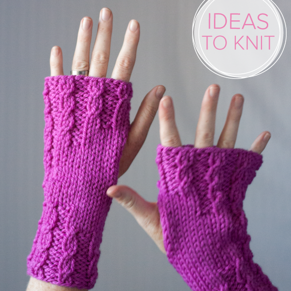 Born to be Warm wrist warmer knitting pattern by Heather Walpole for Ewe Ewe Yarns