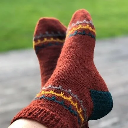 LotteBlom's On the porch socks on Ravelry