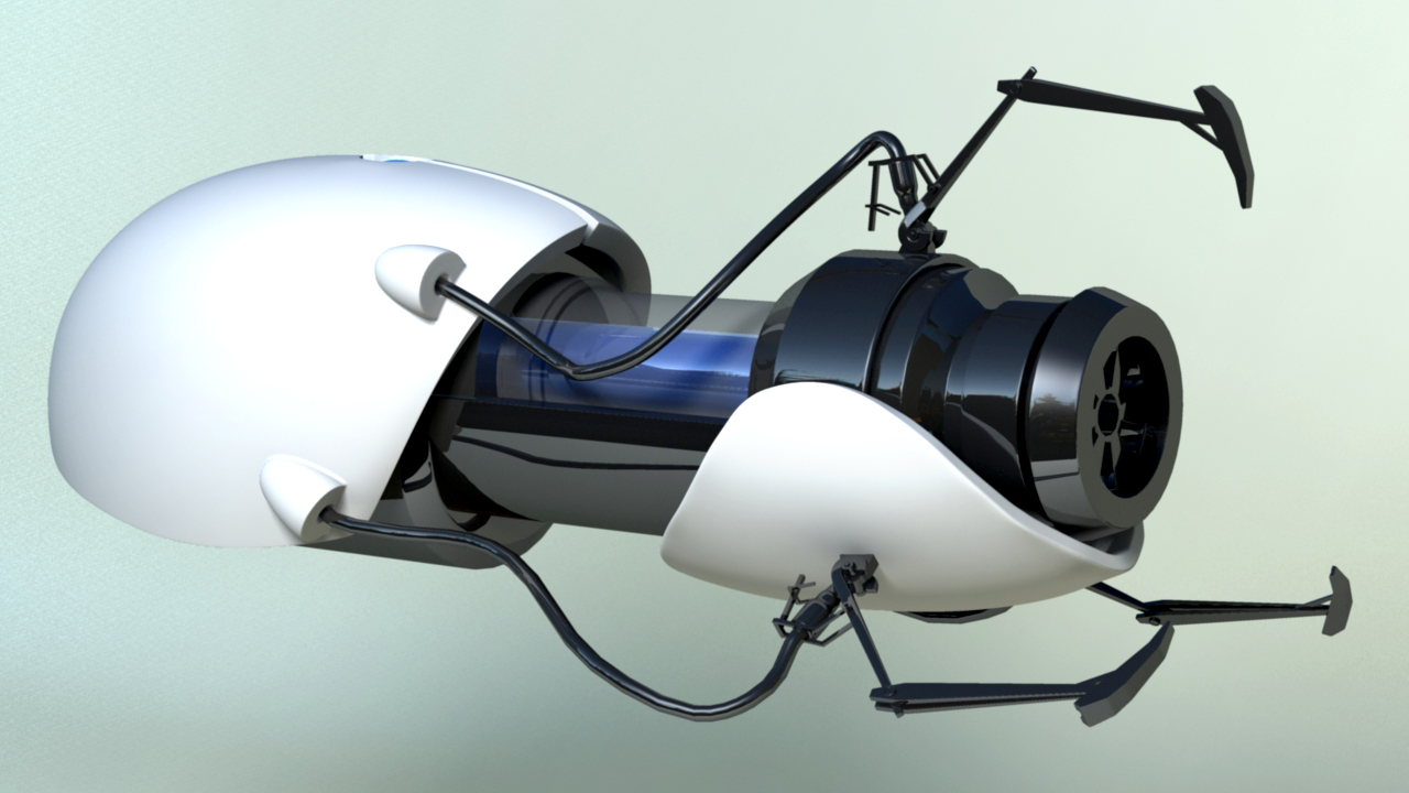  A quick render of the portal gun that I modelled 