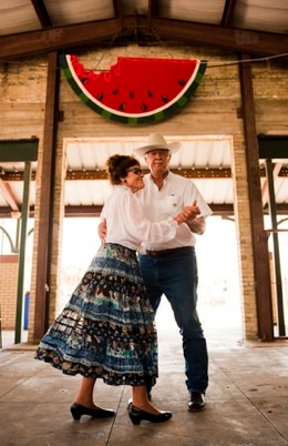 Erlene & John dance to the Shiner Hobos at the Watermelon Thump in Luling