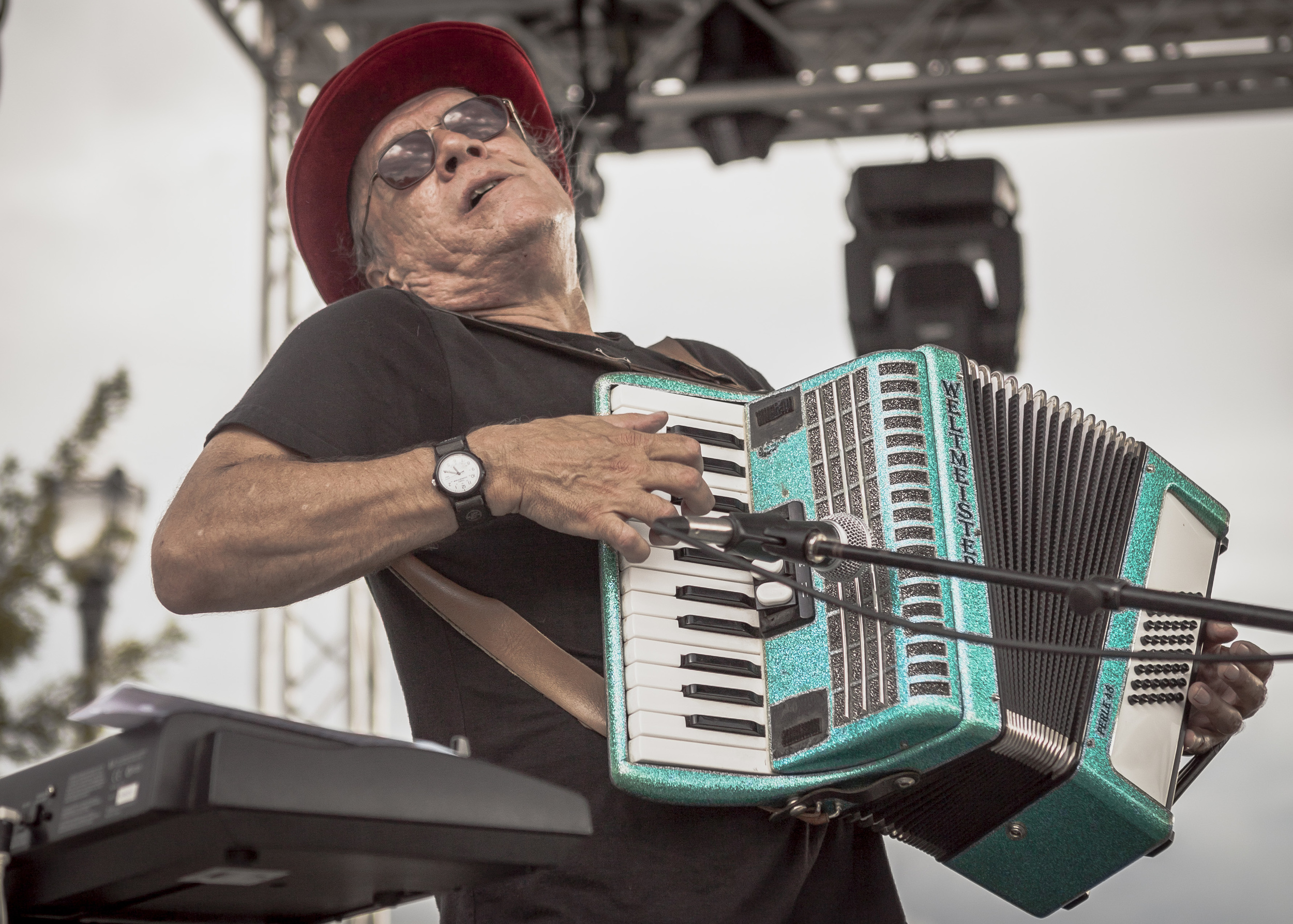  Will Milne of Denton, Texas, captured this image of Carl Finch at a Brave Combo performance during the Celebrate Roanoke Festival on Oct. 14, 2013. 