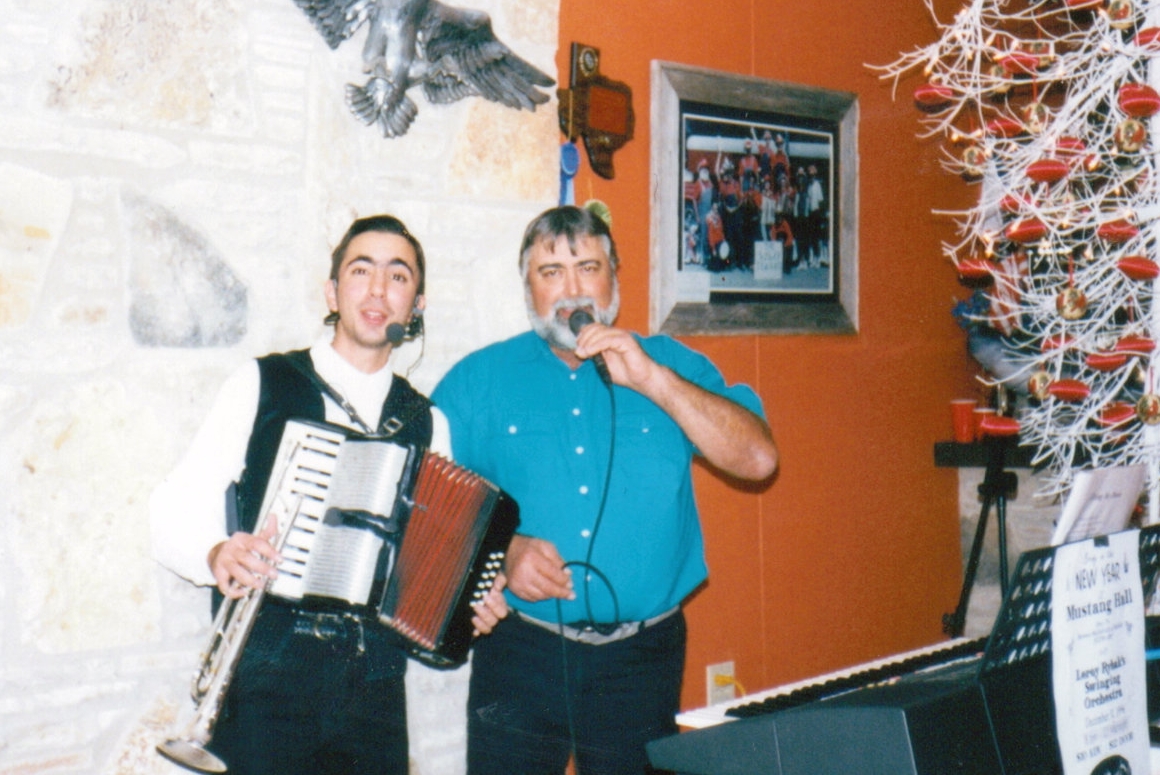 Singing with dad mid 1990s