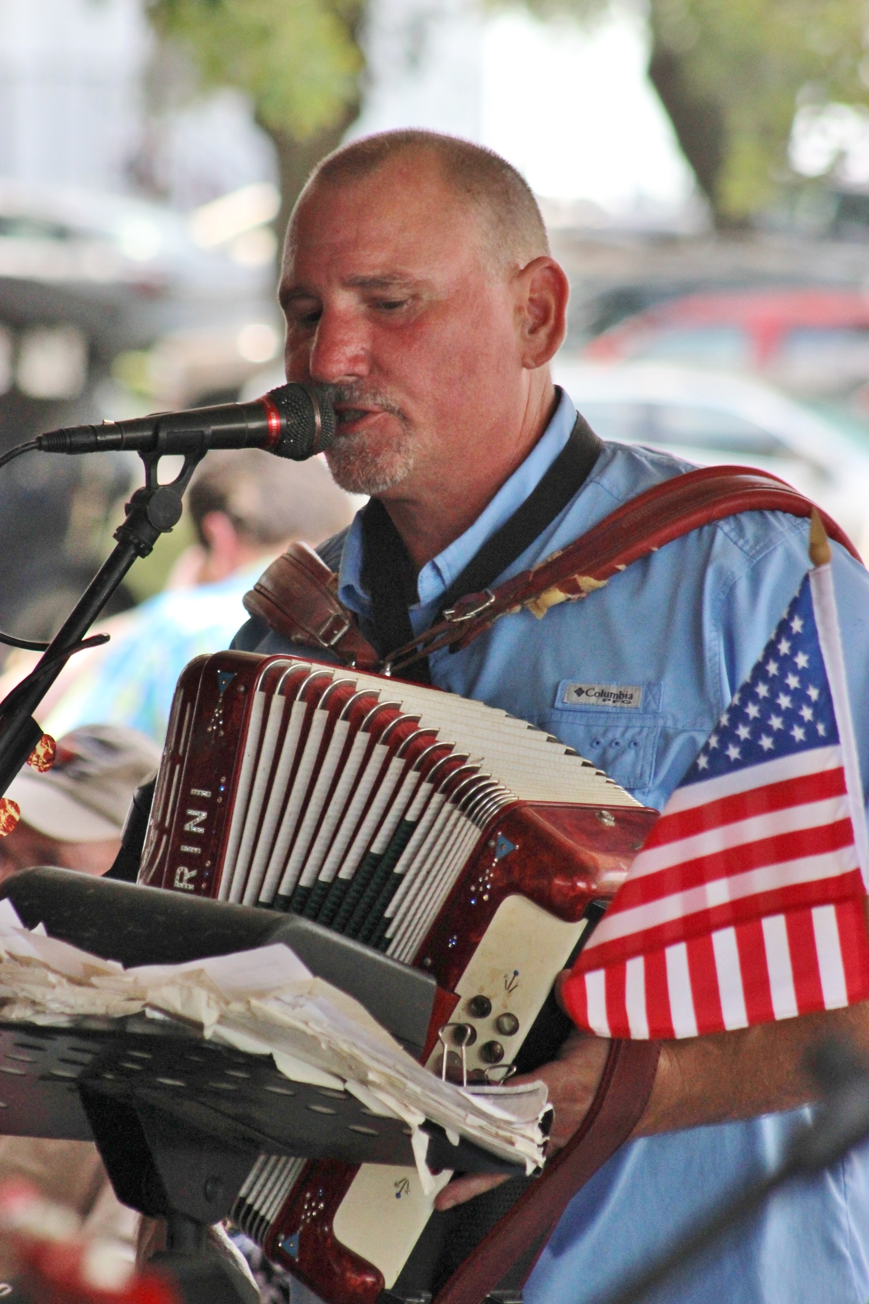  Mark at 2016 July 4th St. John picnic. Dujka Brothers have been performing at the picnic since 1987. 