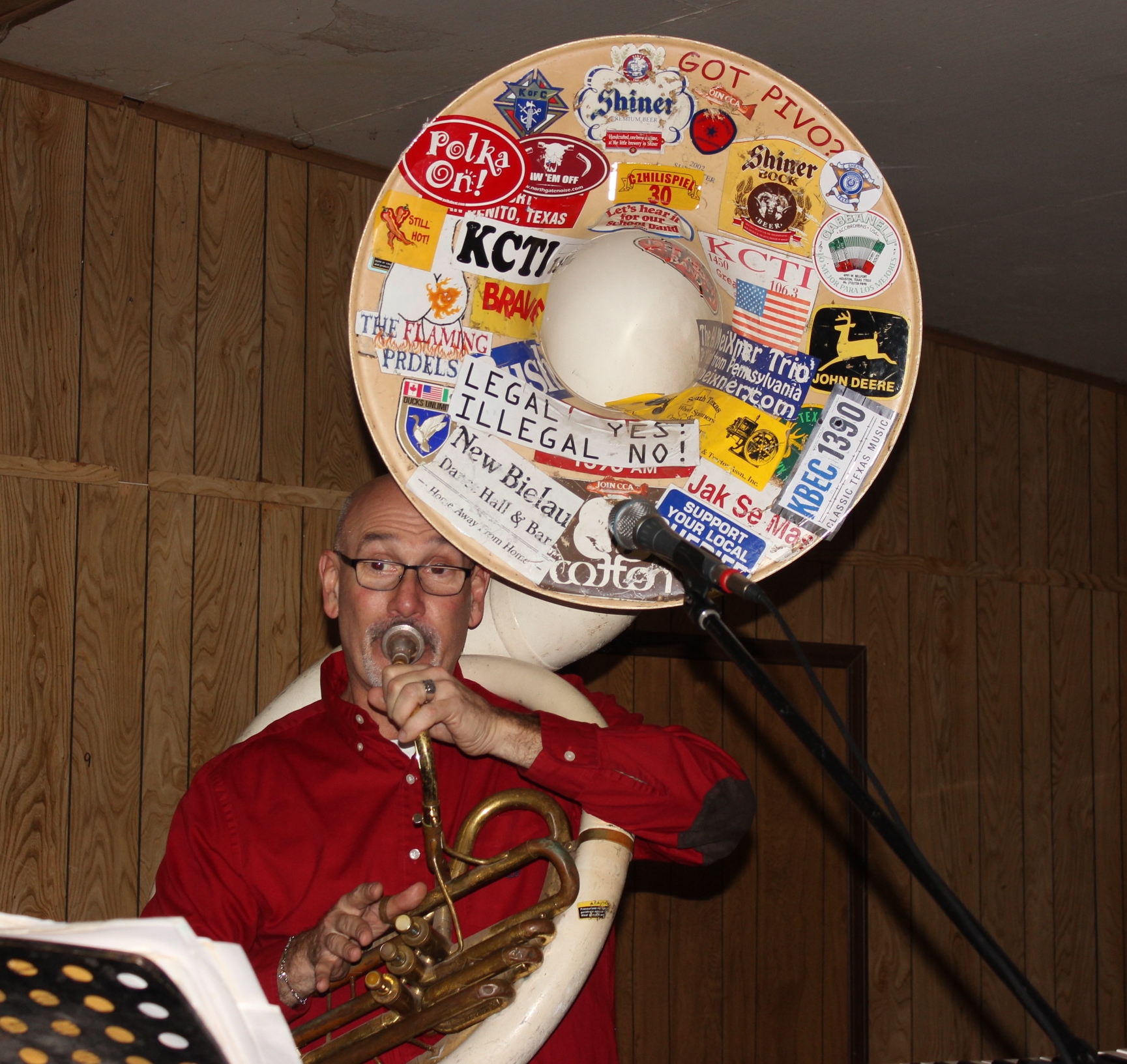  John and that well-worn tuba. 