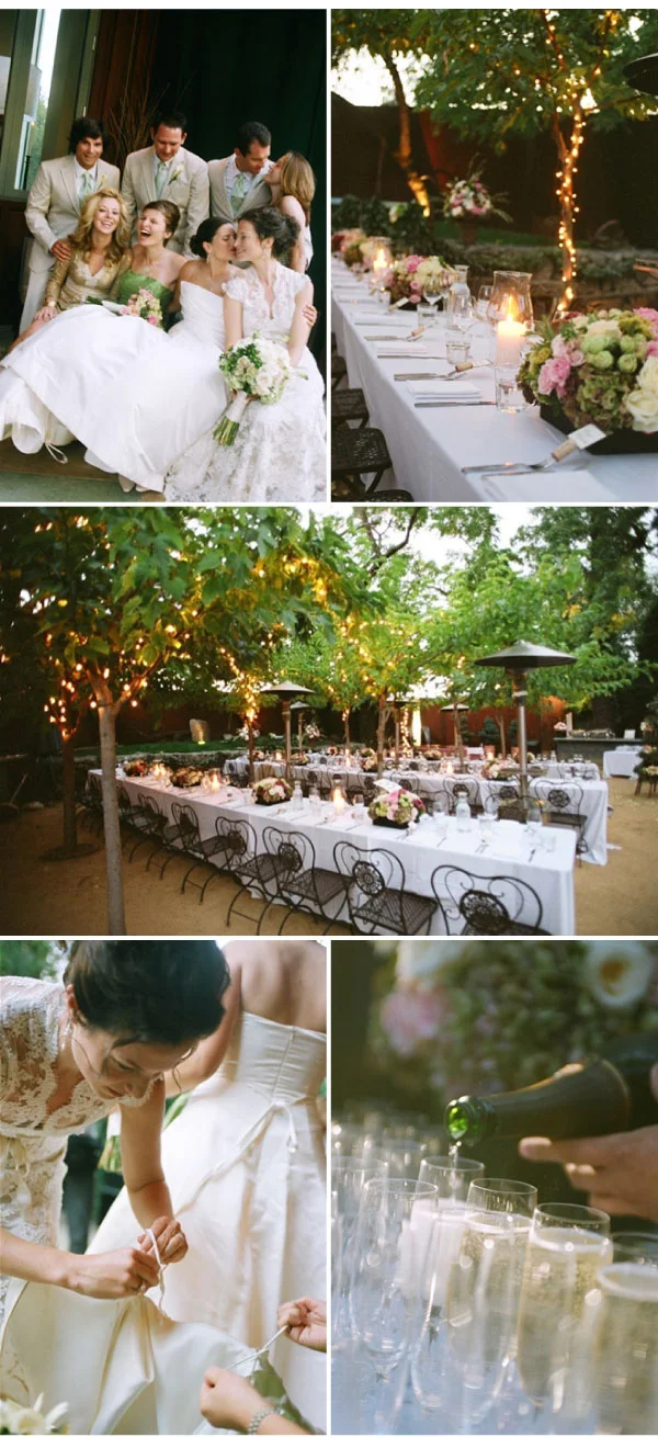  sylvie-gil-film-photography-wedding-style-me-pretty-same-sex-wedding-flowers-lace-dress-table