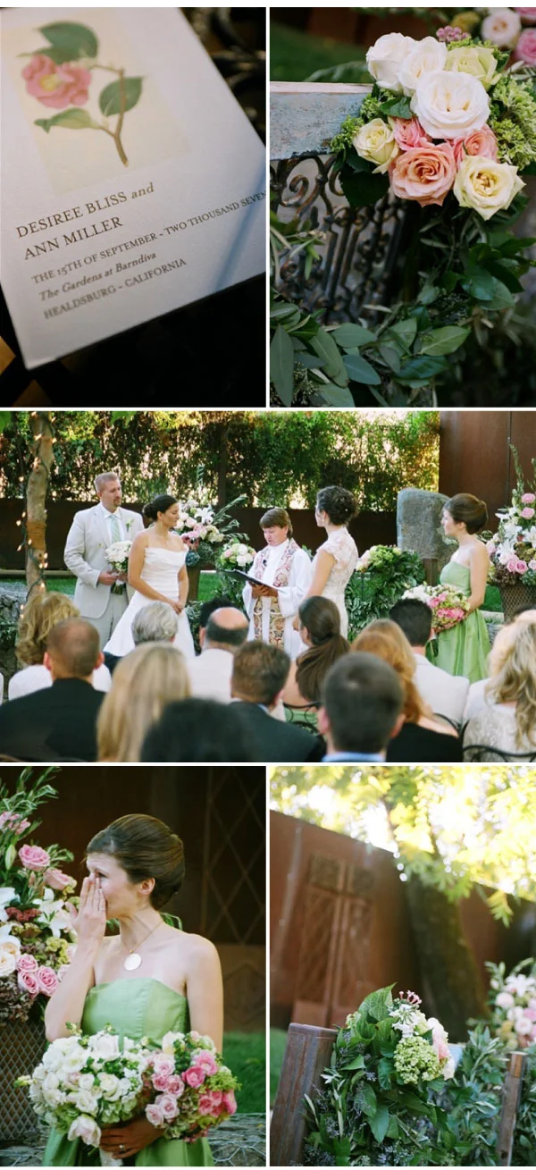 sylvie-gil-film-photography-wedding-style-me-pretty-same-sex-wedding-flowers-lace-dress-ceremony
