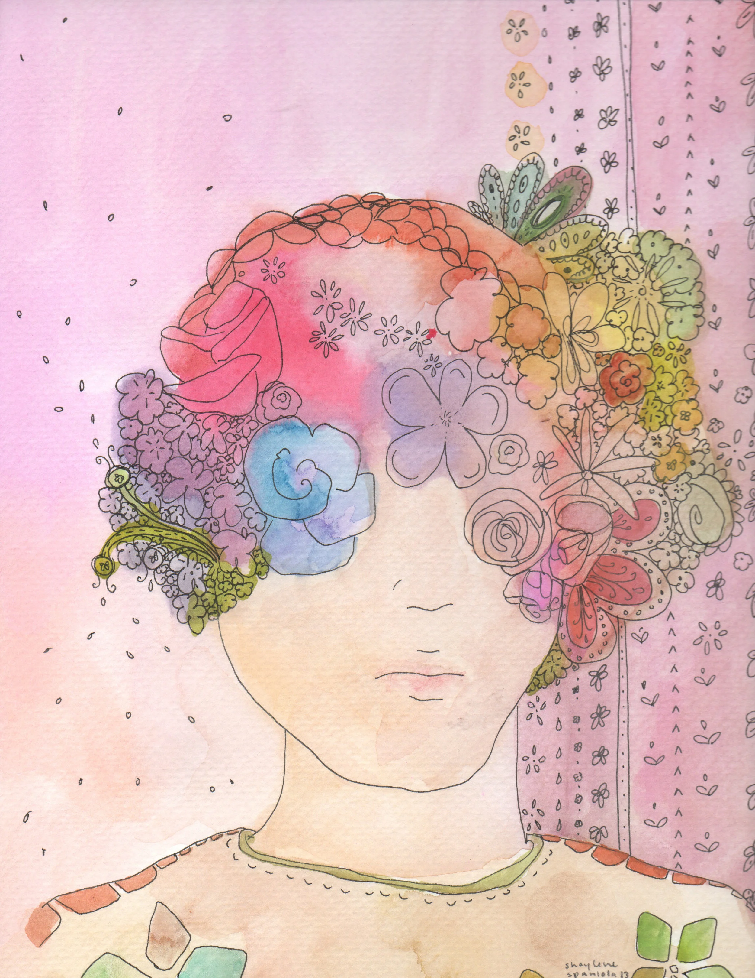 Flower Art Print by Shay Spaniola