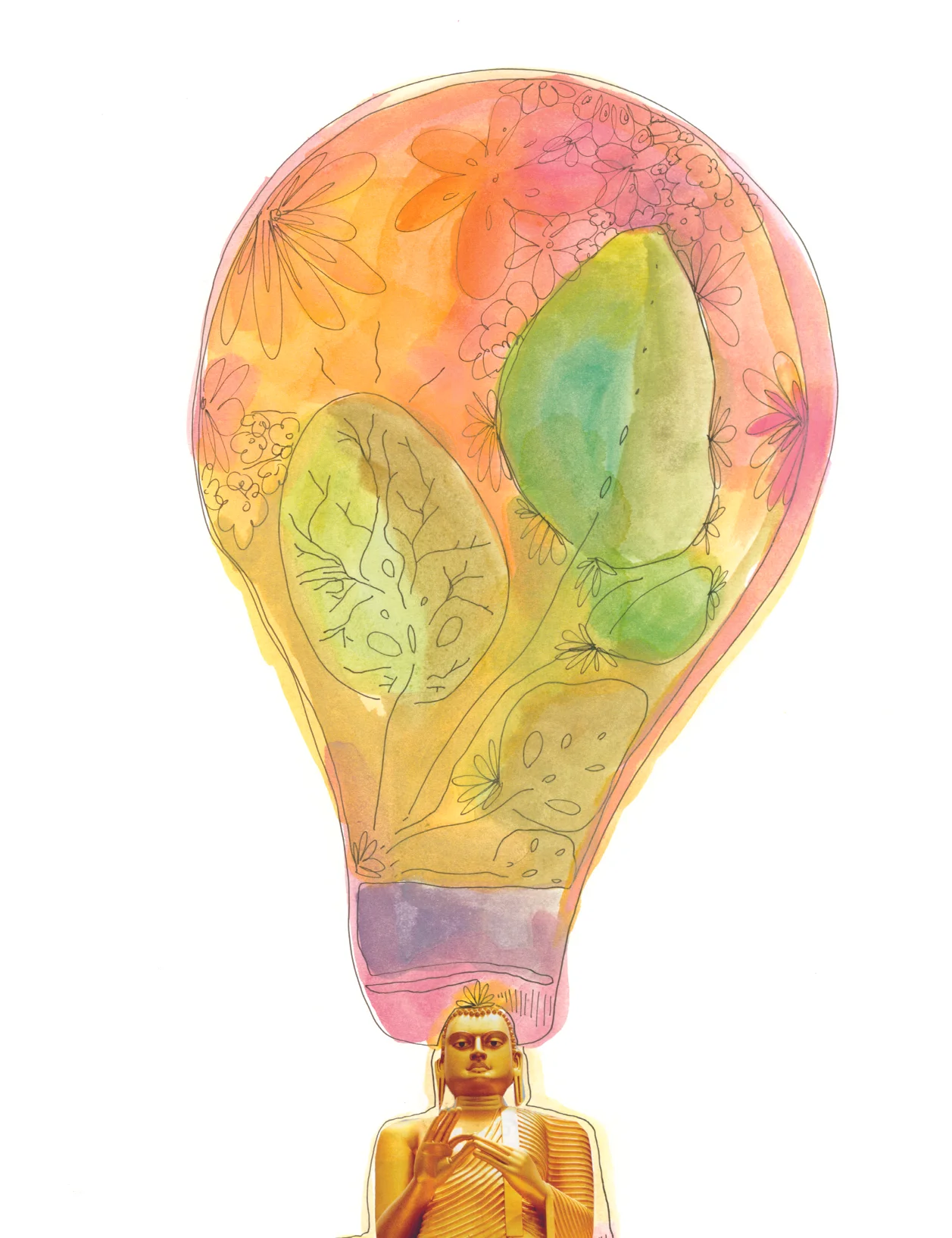 Buddha Art Print by Shay Spaniola