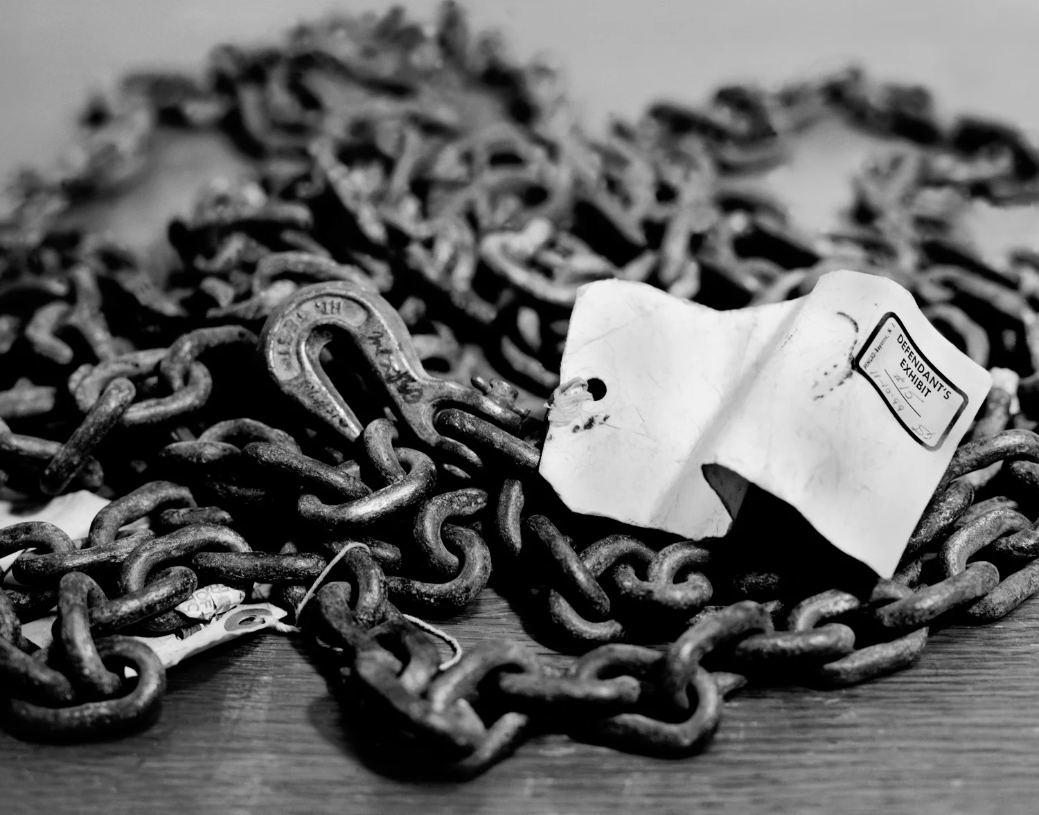 Logging chain – murder weapon