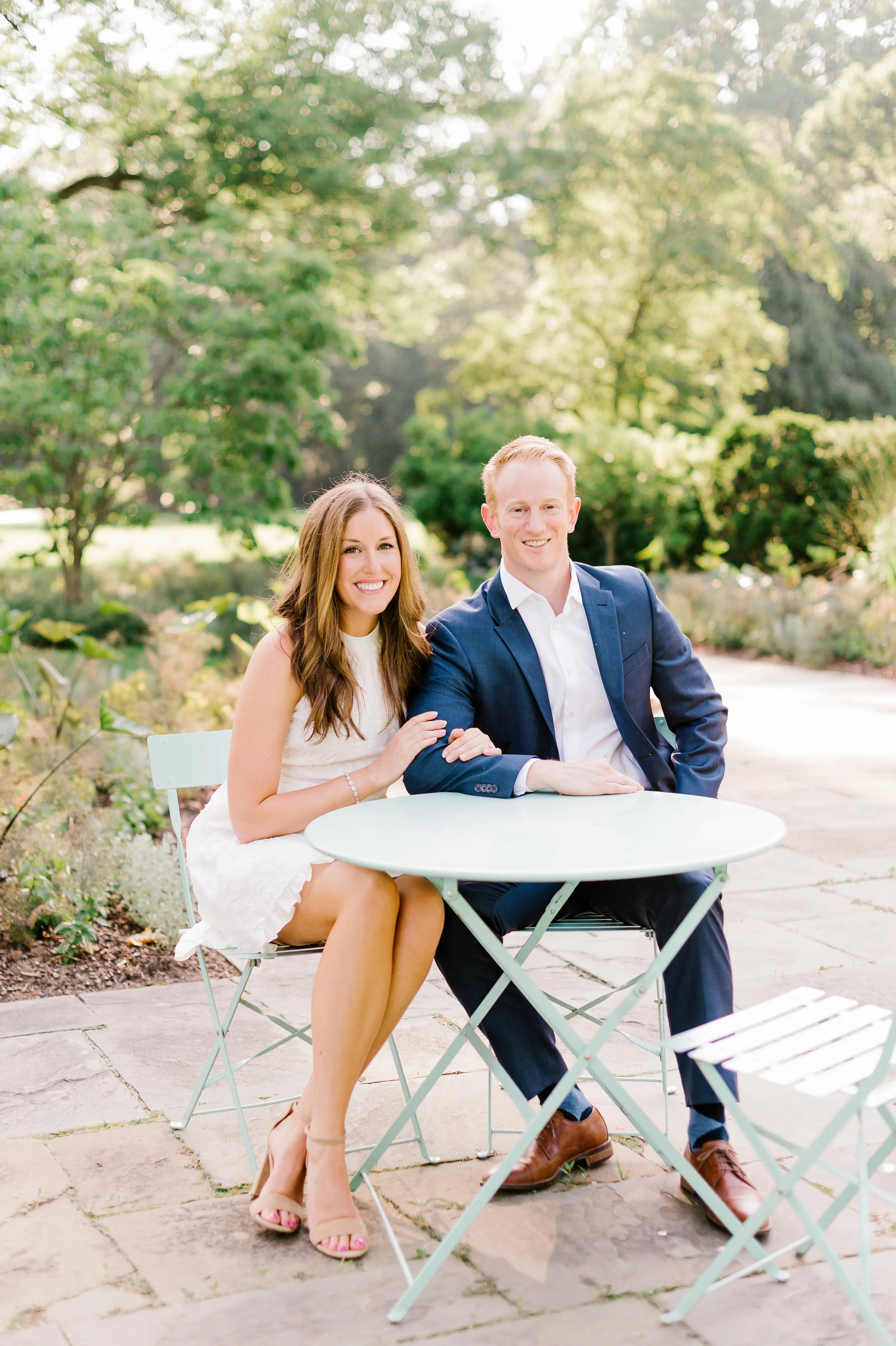 Madison and Chris's Newfields Engagement Session
