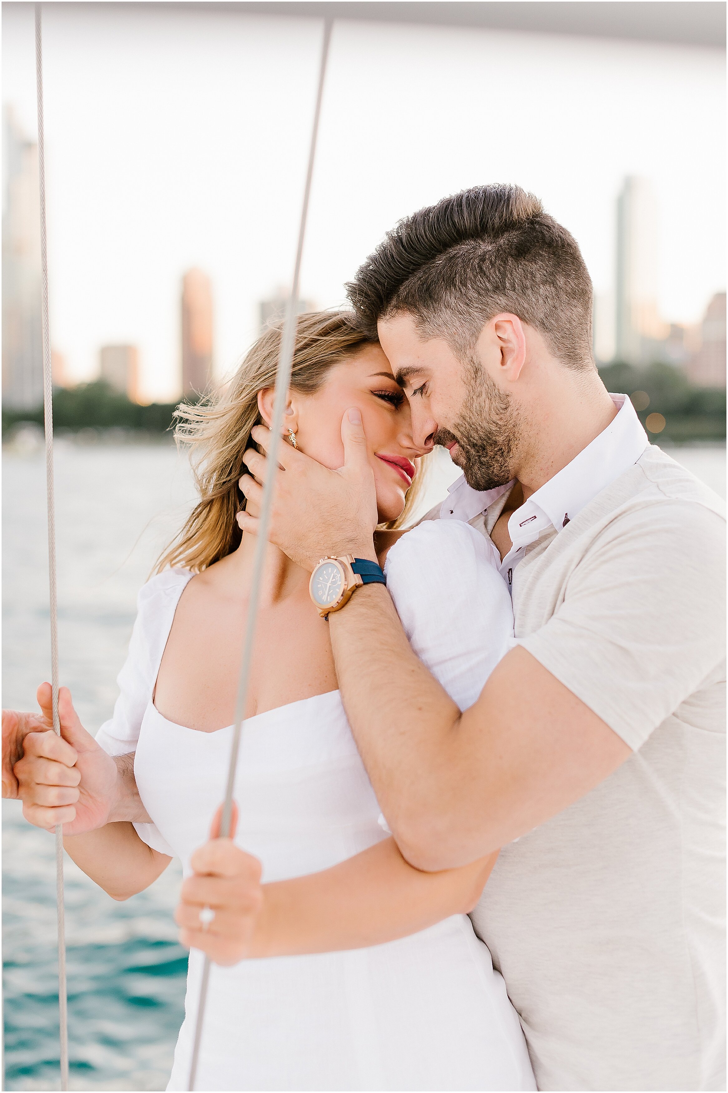 Rebecca Shehorn Photography Chicago Wedding Photographer Sunset Sailboat Engagement Session_0043.jpg