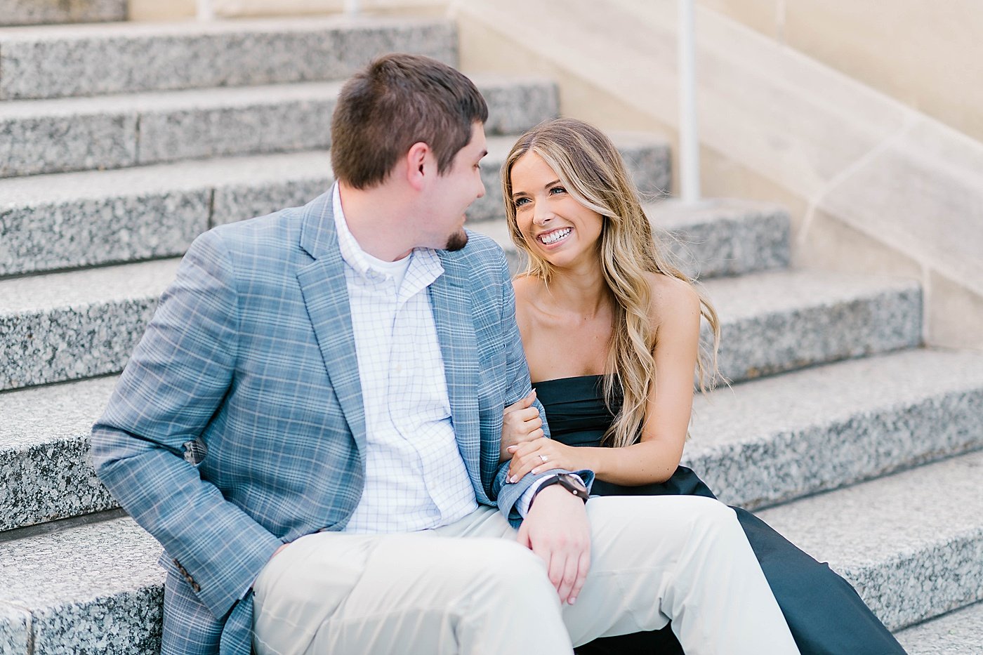 Rebecca Shehorn Photography Downtown Indianapolis Canal and War Memorial Engagement Session22.jpg