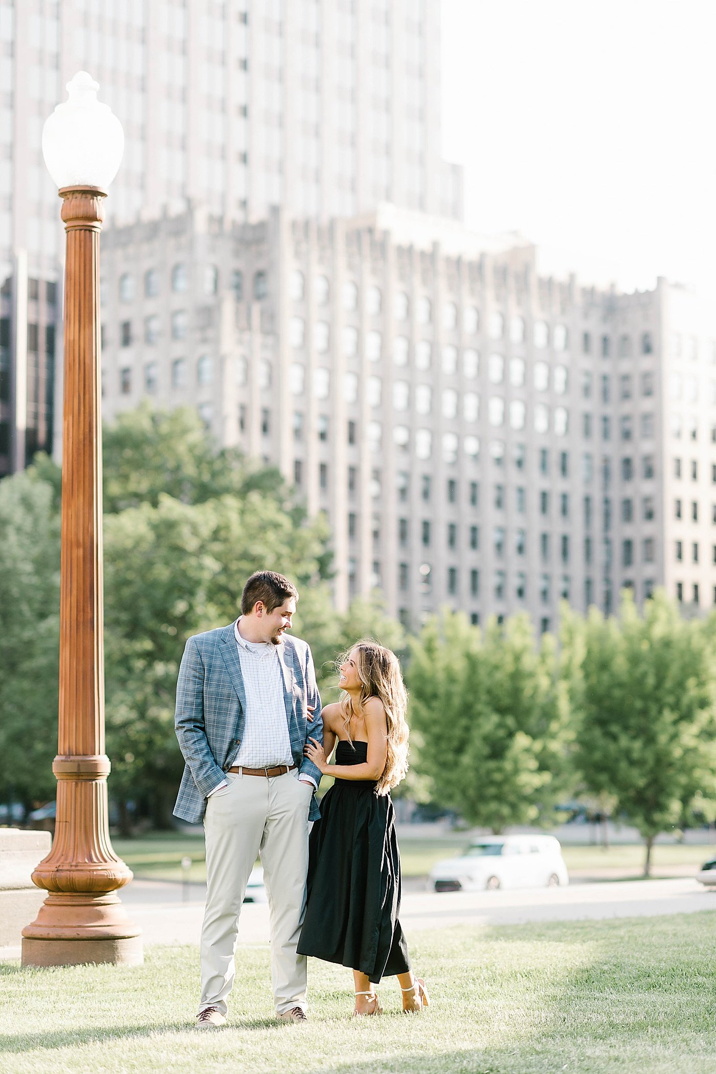 Rebecca Shehorn Photography Downtown Indianapolis Canal and War Memorial Engagement Session10.jpg