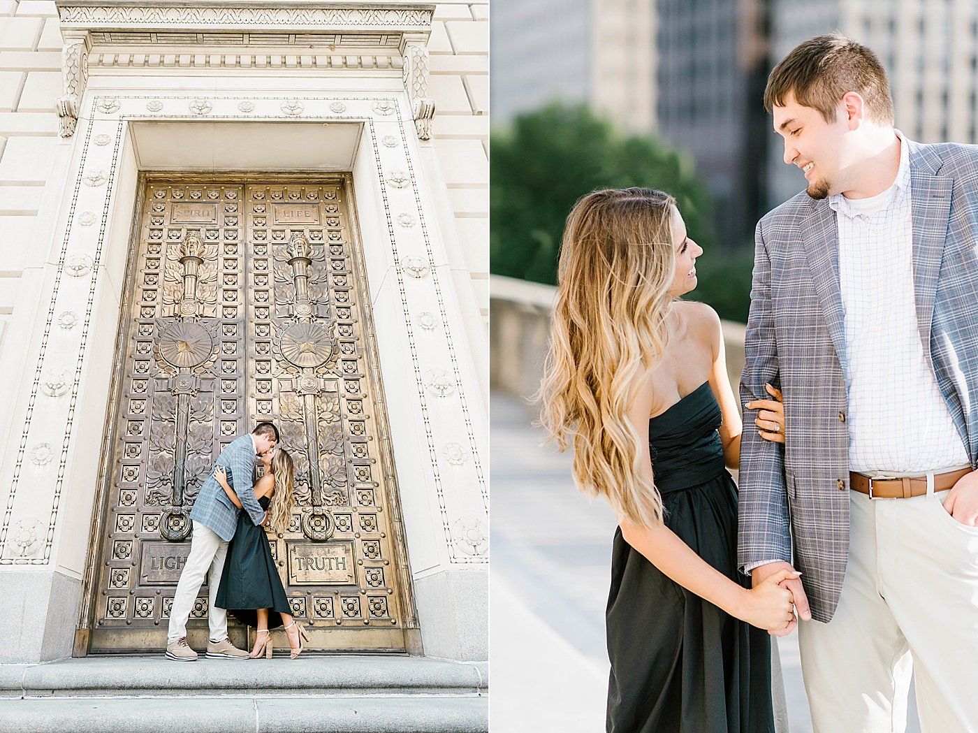 Rebecca Shehorn Photography Downtown Indianapolis Canal and War Memorial Engagement Session13.jpg