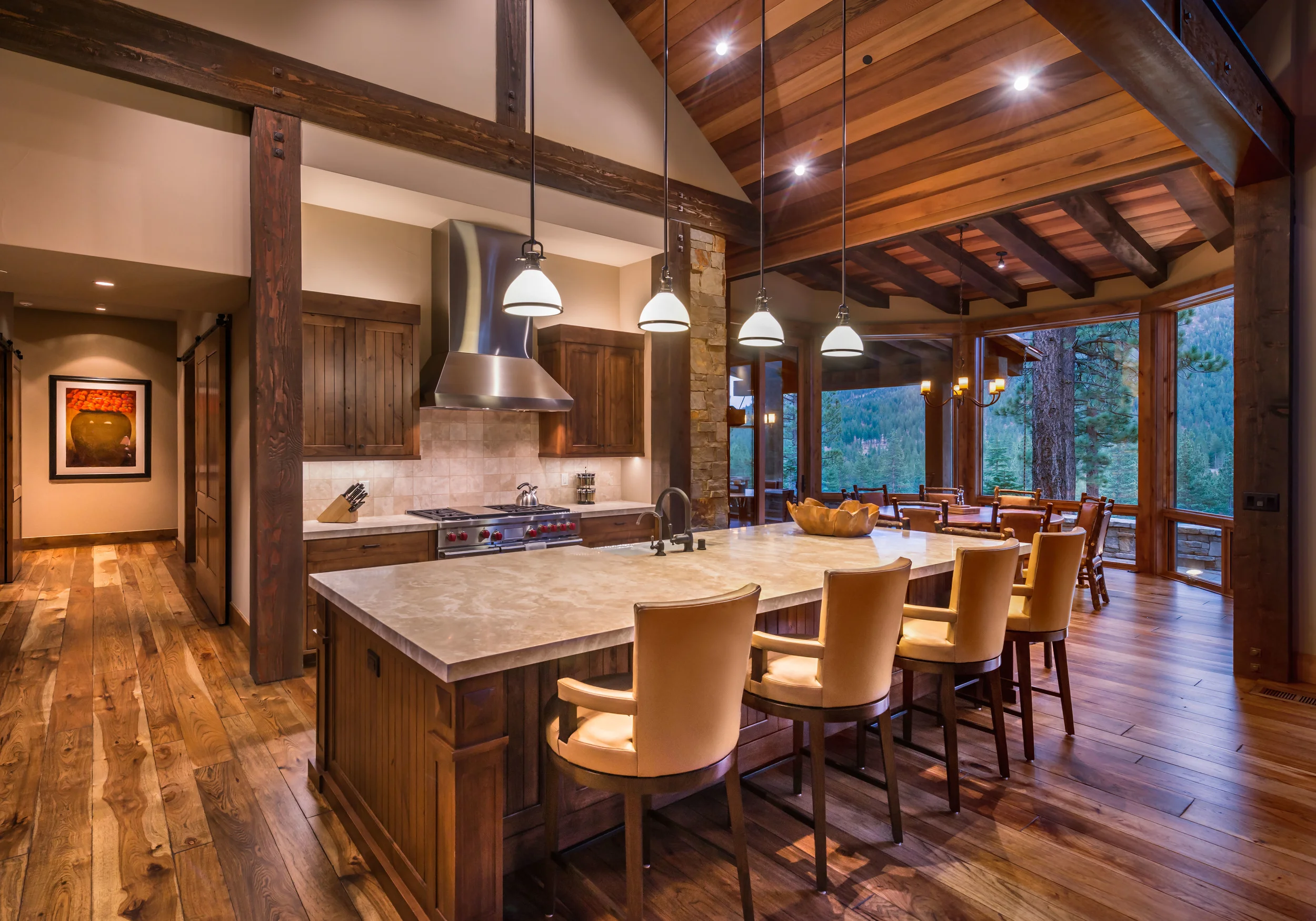Contractor: Jim Morrison Construction Photography: Vance Fox Square Footage: 4,056 sf Features: Guest House, Yoga Pavilion bedrooms: 5 bathrooms: 6.5
