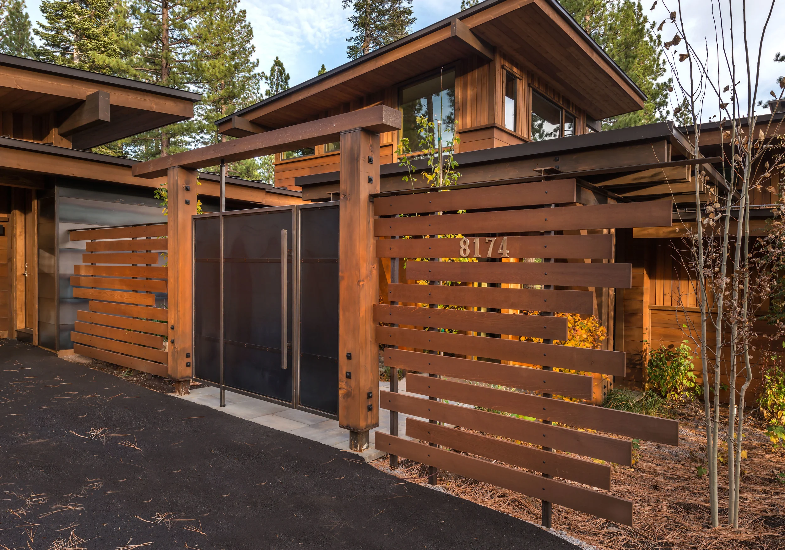 Contractor: Loverde Builders Interior Finishes: WaltonAE Photography: Vance Fox Square Footage: 3,226 sf Features: Water Feature + Bridged Link to Garage, Firepit Terrace, Collapsible Window Wall at Living Room bedrooms: 3 bathrooms: 3.5