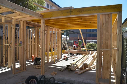 &nbsp; &nbsp; &nbsp; &nbsp; &nbsp; &nbsp; &nbsp; &nbsp; &nbsp; &nbsp; &nbsp; &nbsp; &nbsp; &nbsp; &nbsp;Coleman Architects: Liardet Street Update- Framing going up