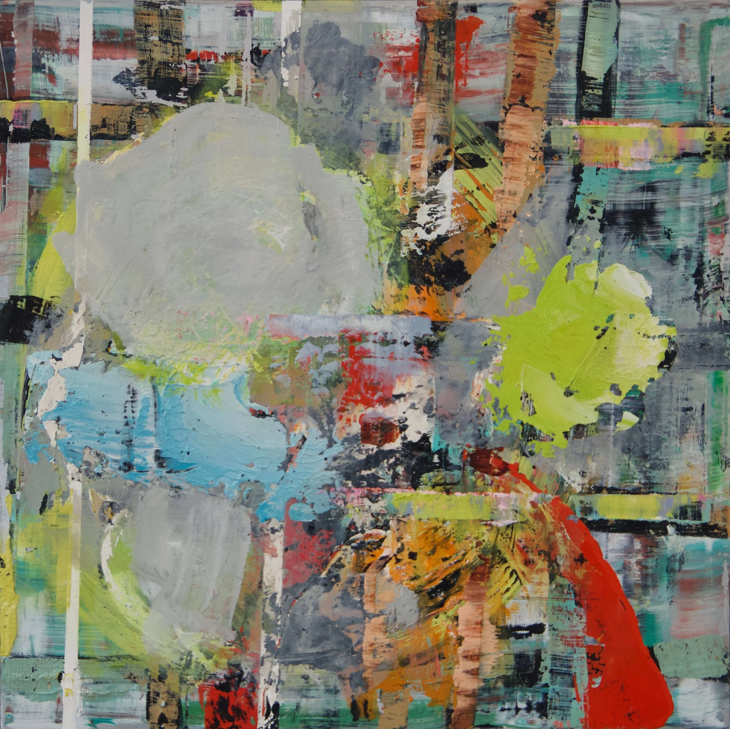 FTT 31 (Passing Clouds), 2020. Oil on aluminum, 12x12 in. sold