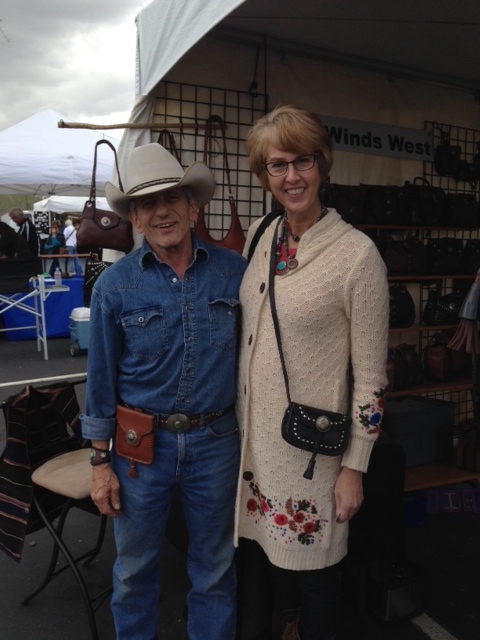 Bought a purse from this leather artist from Four Winds West.