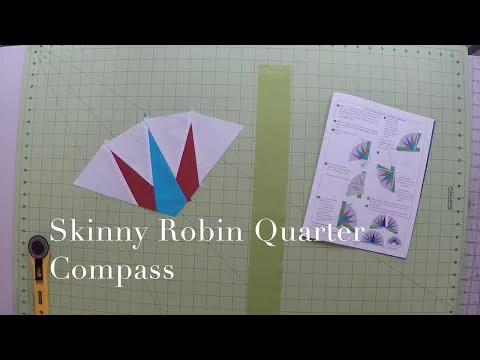 Robin Ruth Design Skinny Robin Quarter Compass - Strip Piecing Method