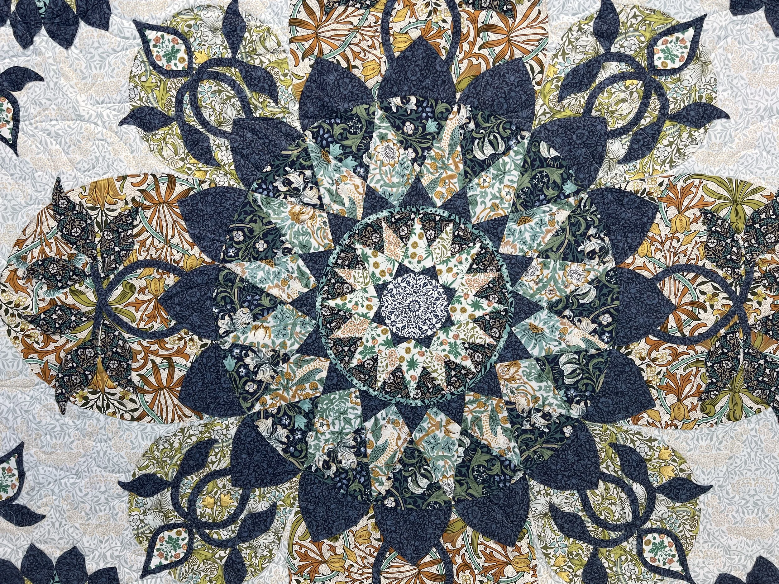 The Beauty of Buttermere Quilt Kit Finished Quilt 82"x82" (US and