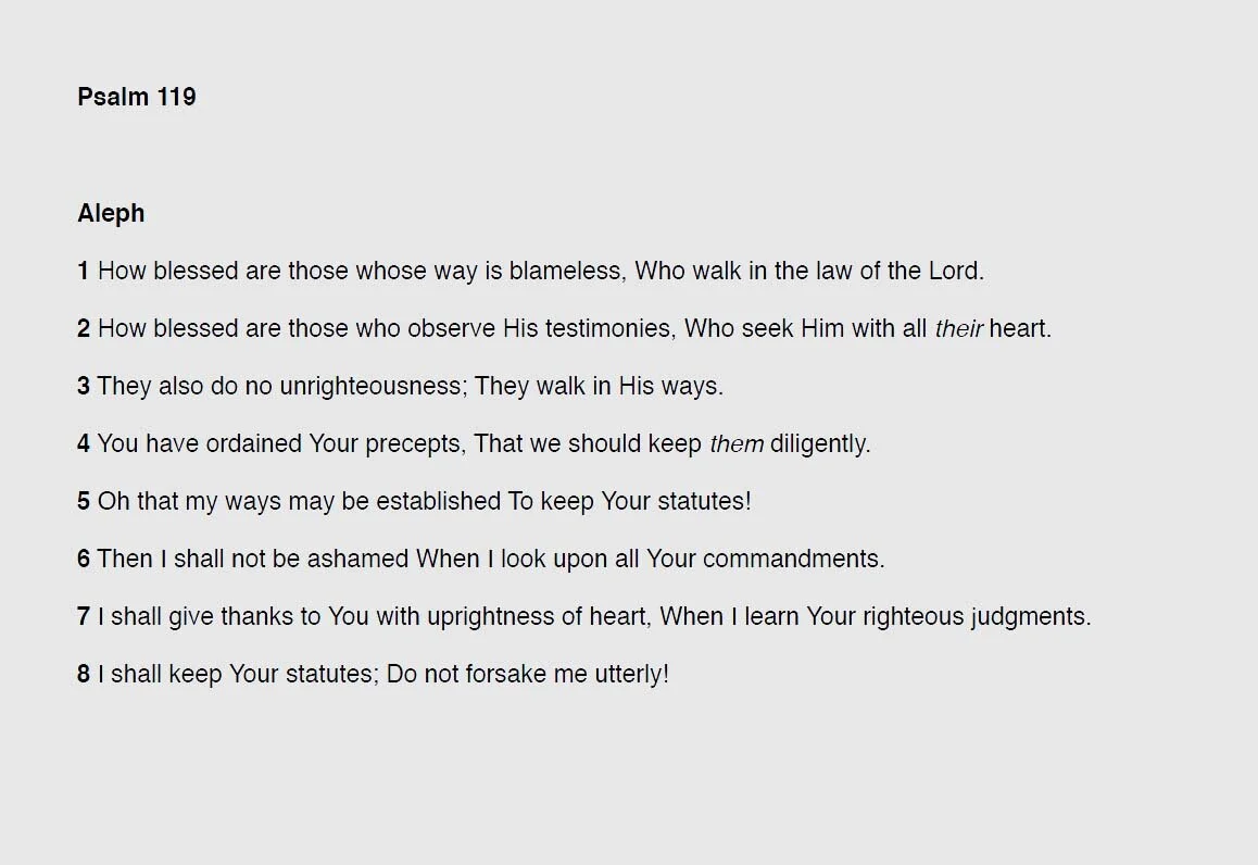 Psalm 119 Resources — Pam Gillaspie