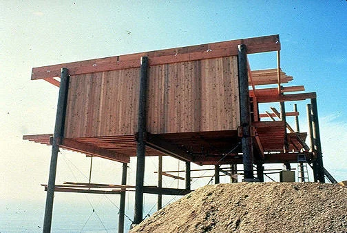 Koenig's Burton House under construction.