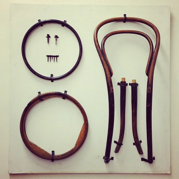 Chair No. 14, disassembled, via Things Organized Neatly . 