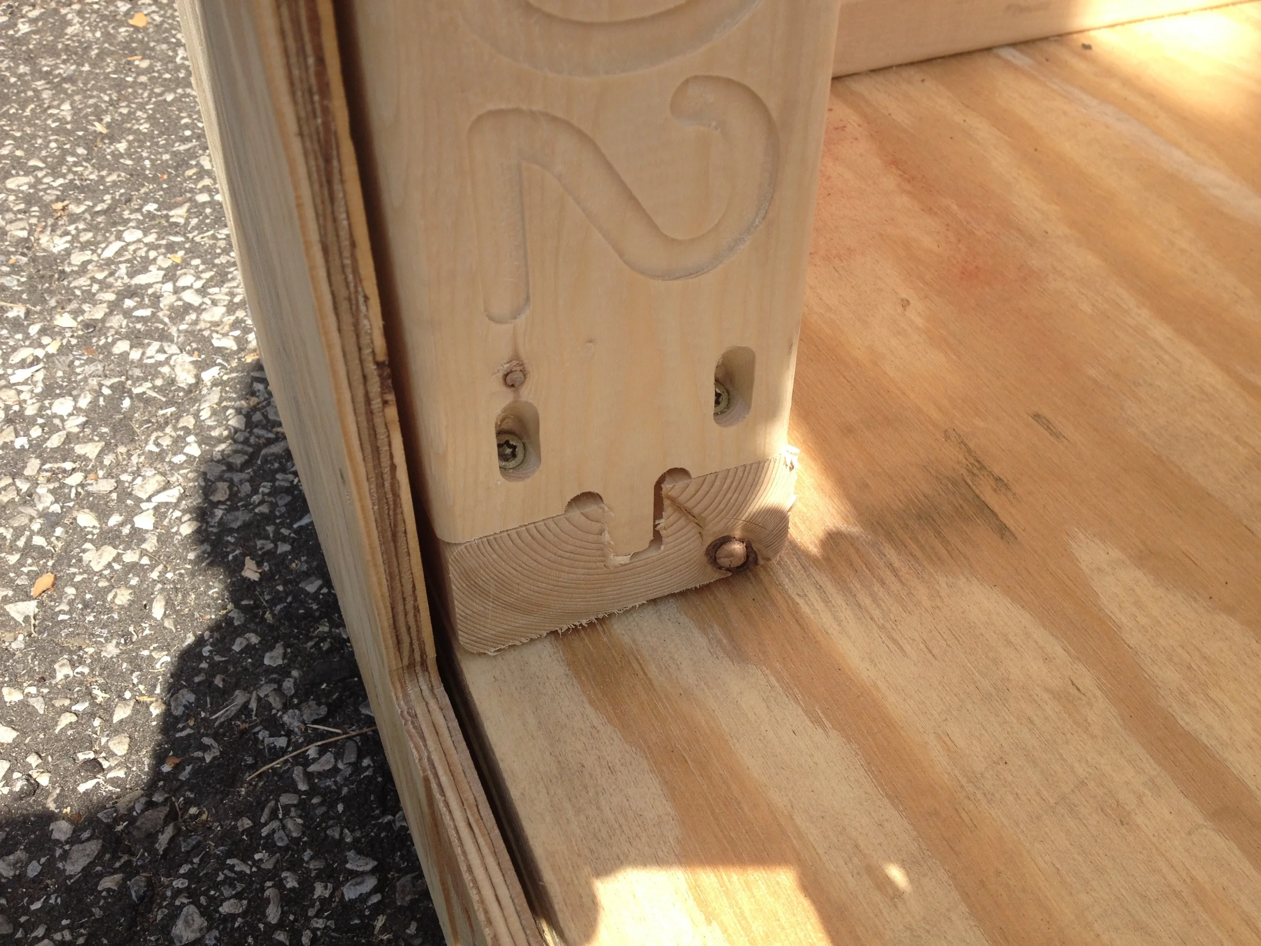 Homebuilt showcased screw-together CNC-ed shed kits that had routed part numbers for each framing element, locking together with a self-registering system of simple joints. 