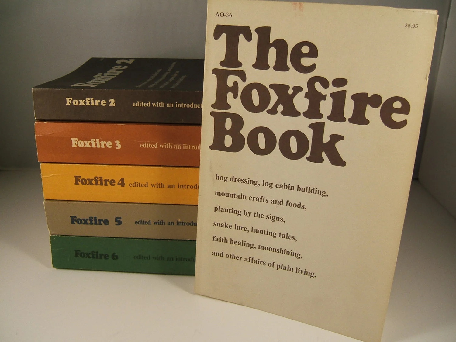 The Foxfire books via Florida Hillbilly. 