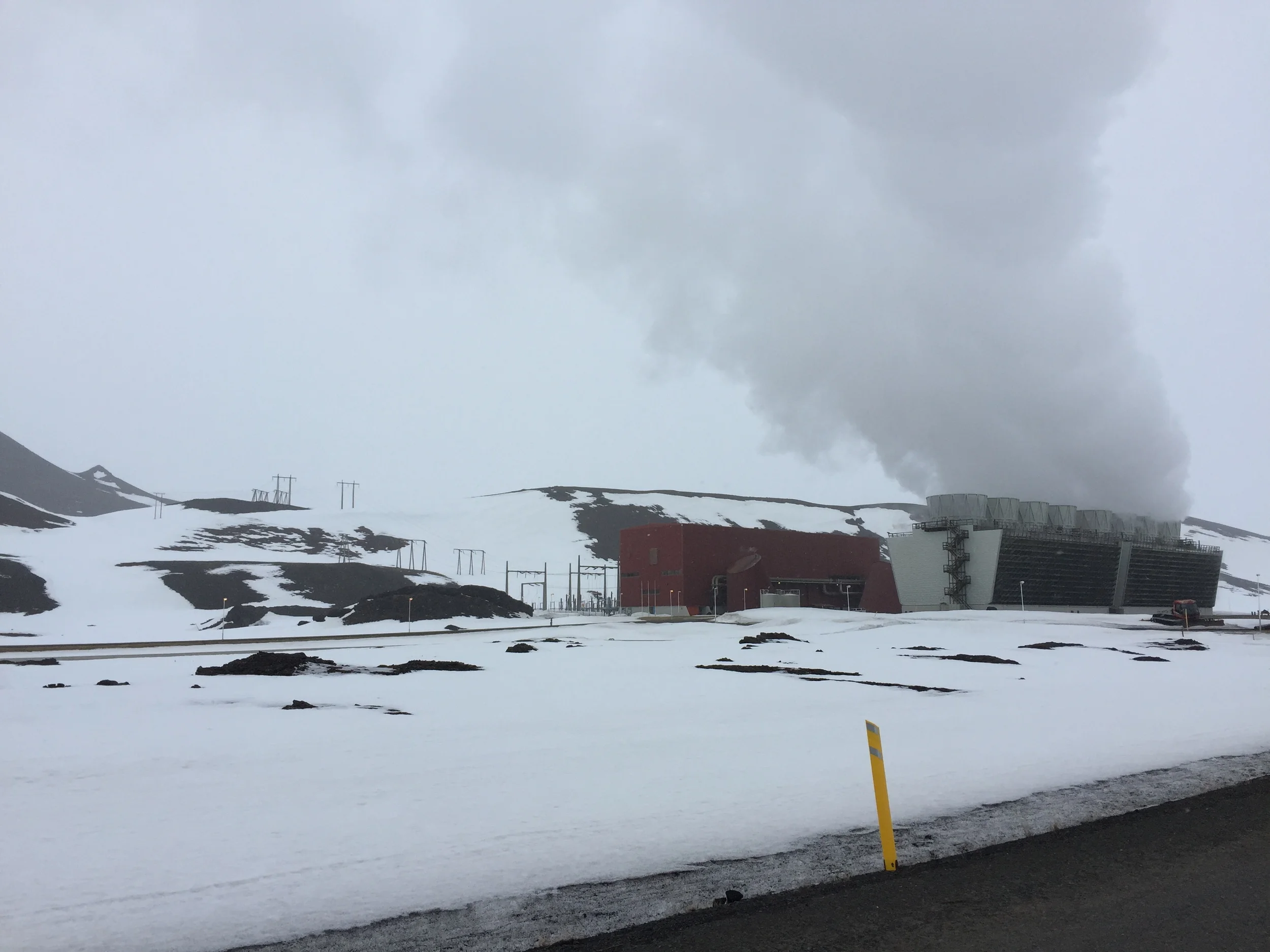 Geothermal plant between Akureyri and the Snaefellsnes Peninsula. 