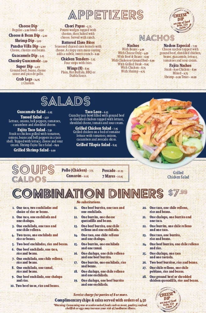 New Page — Pancho Villa's Mexican Restaurant