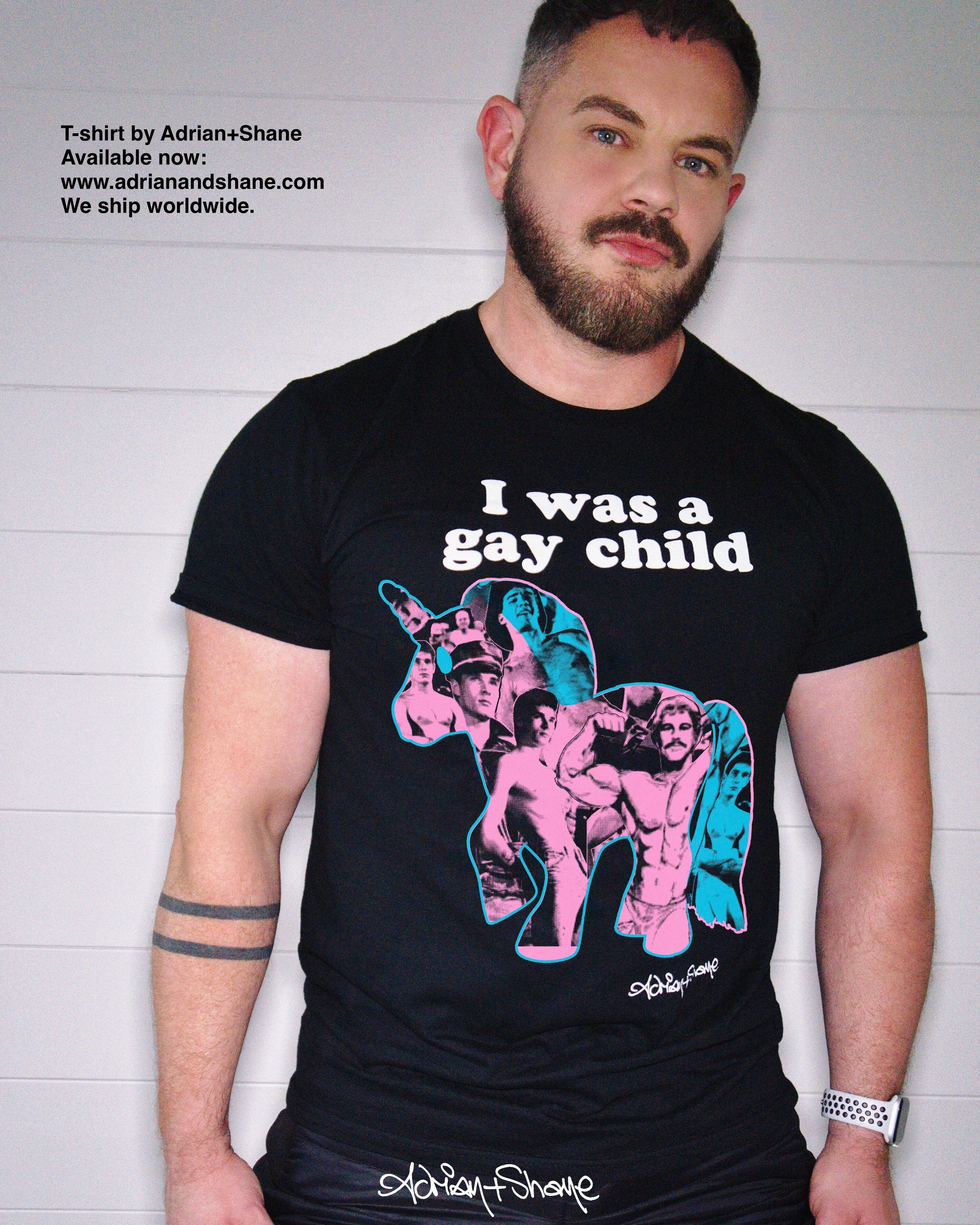 Adrian+Shane Gay Child Black Tshirt 03.JPG