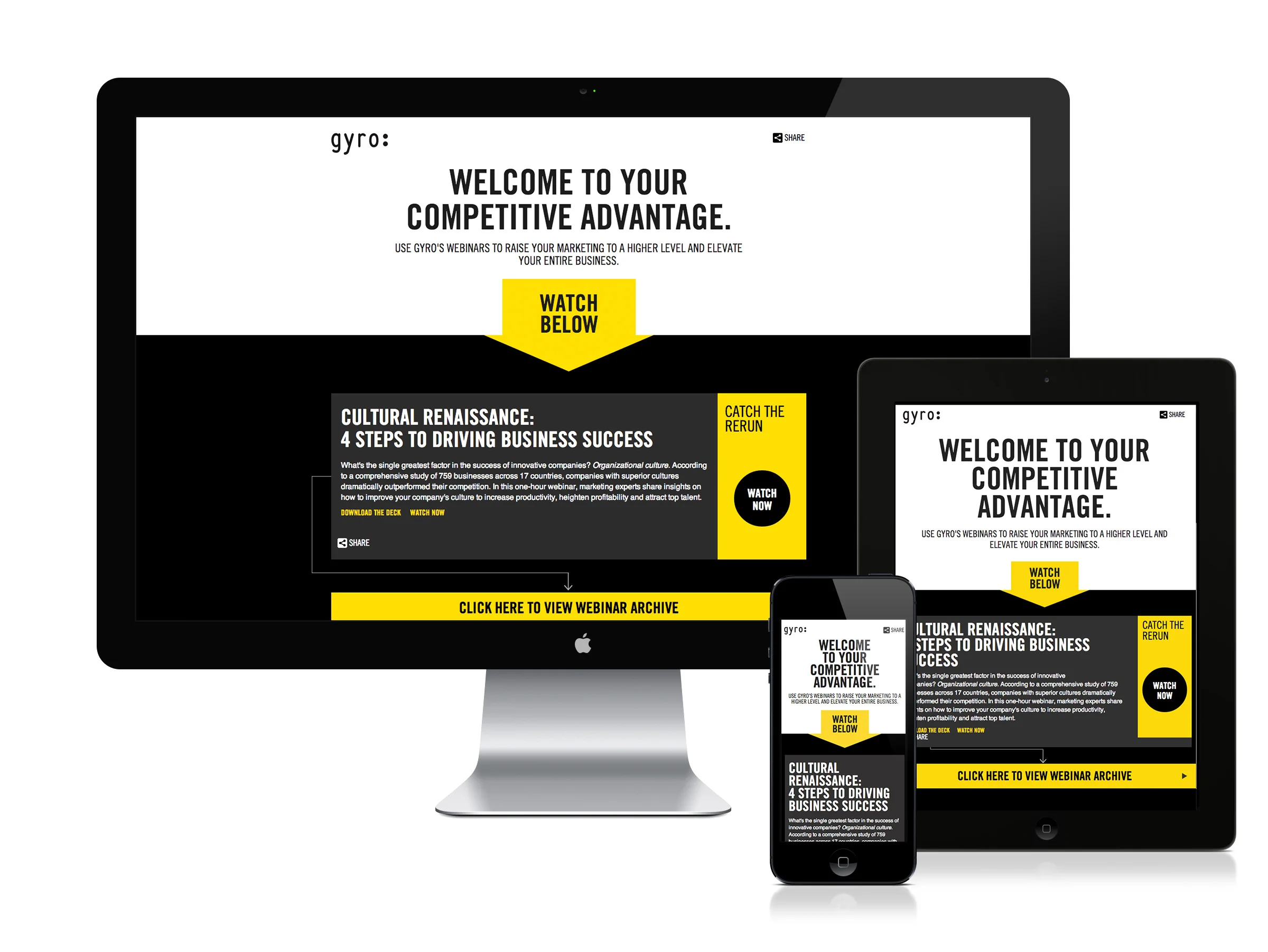 New Business Campaign - Art Direction, UI Design