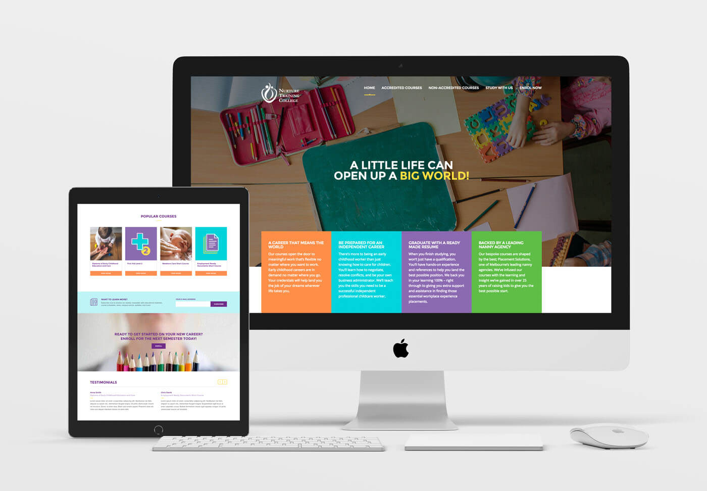 Nurture Training College<strong>Brand positioning and website</strong>