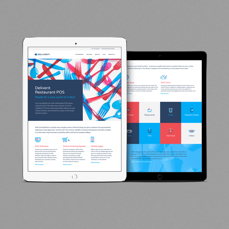 Deliverit Brand Positioning, visual identity and website
