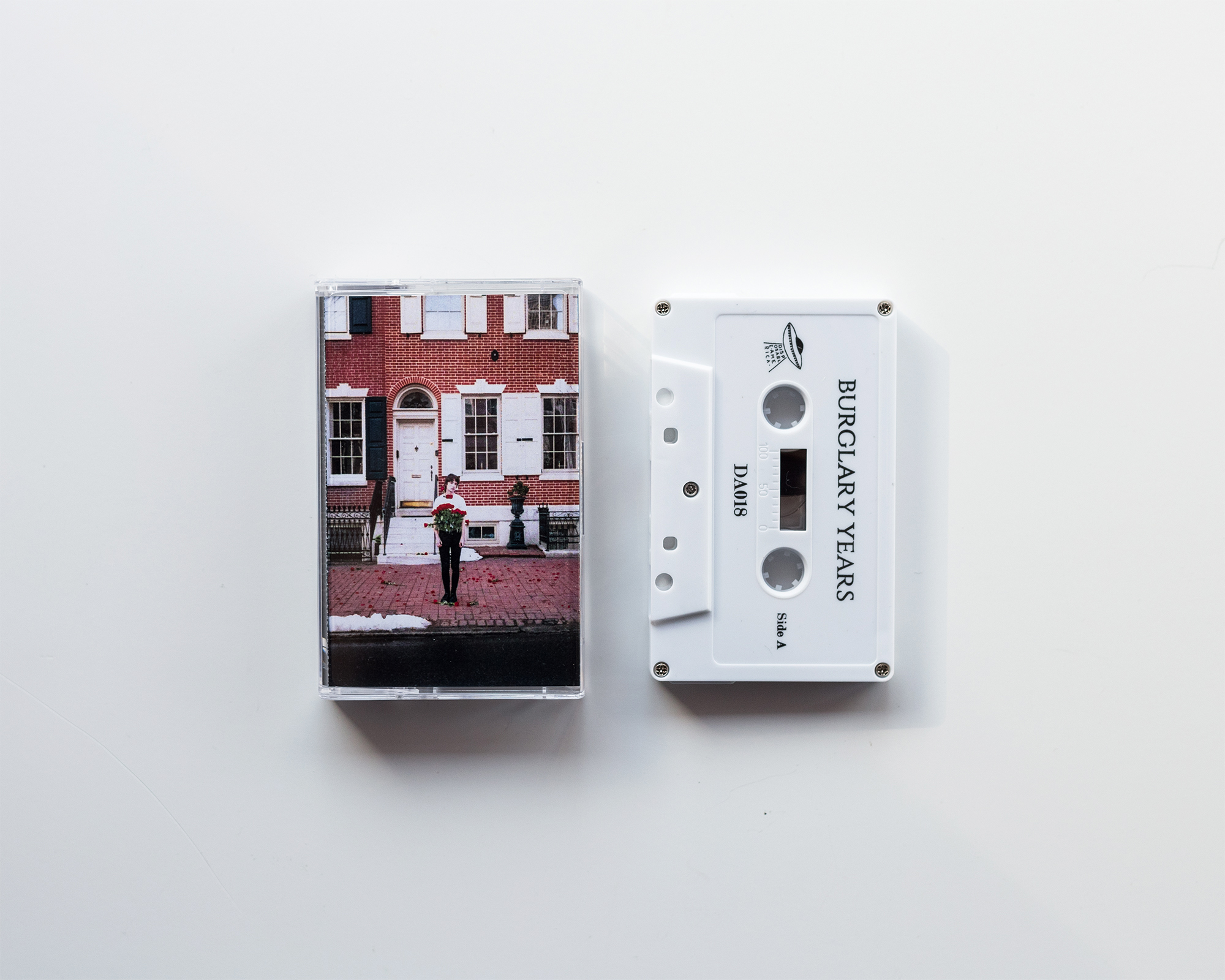 Burglary Years - 100 Roses Cassette via Disposable America Cover and insert photos