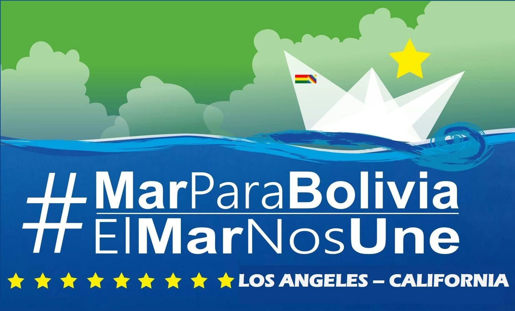 Descargue la imagen, tómese una fotografía y comparta en sus redes sociales #MarParaBolivia #ElMarNosUne