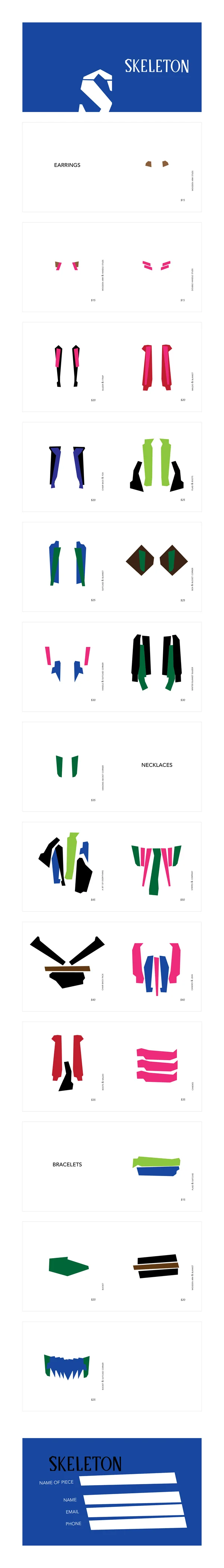 Price booklet and order card