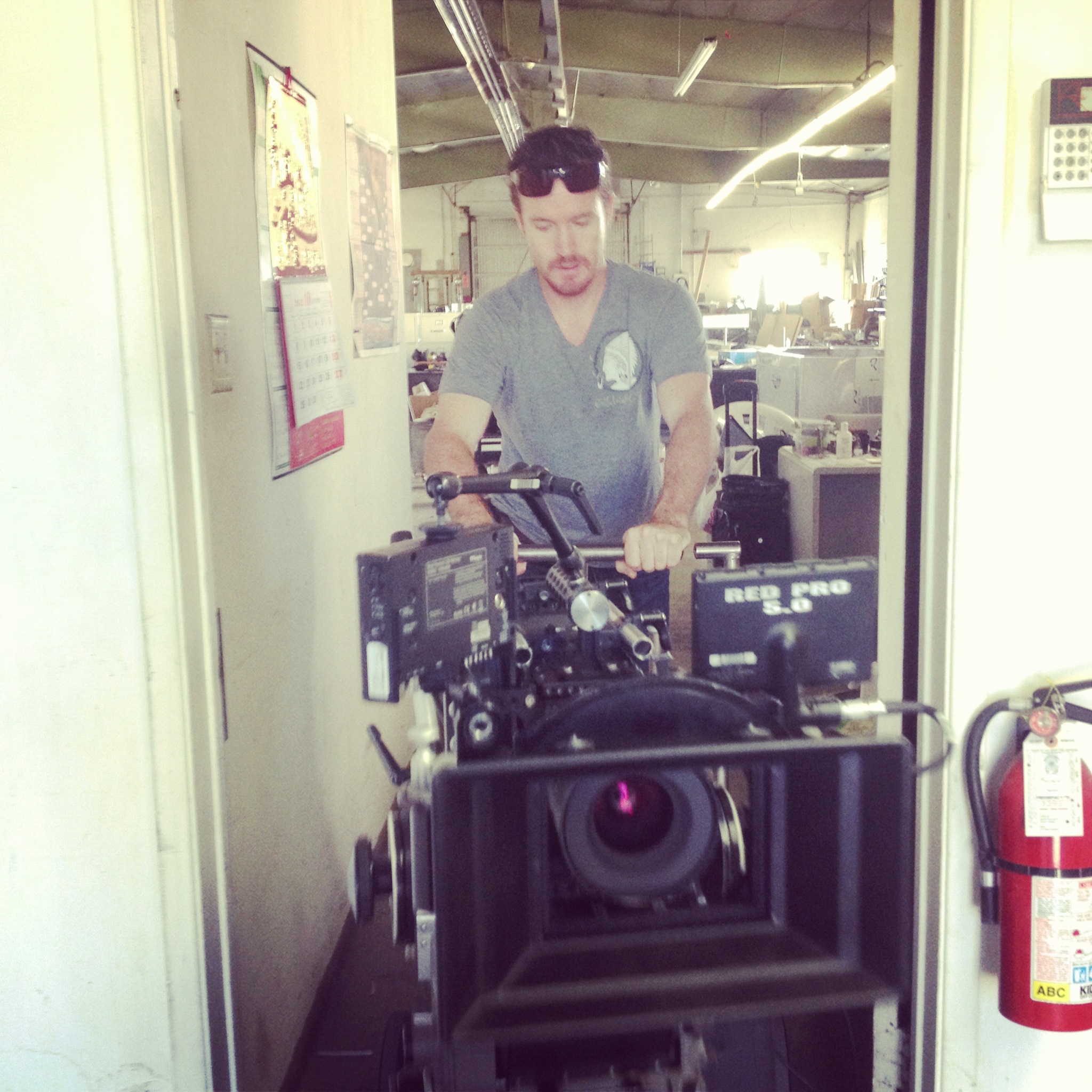 Cam with our Red Epic from Panavision's New Filmmakers Program.