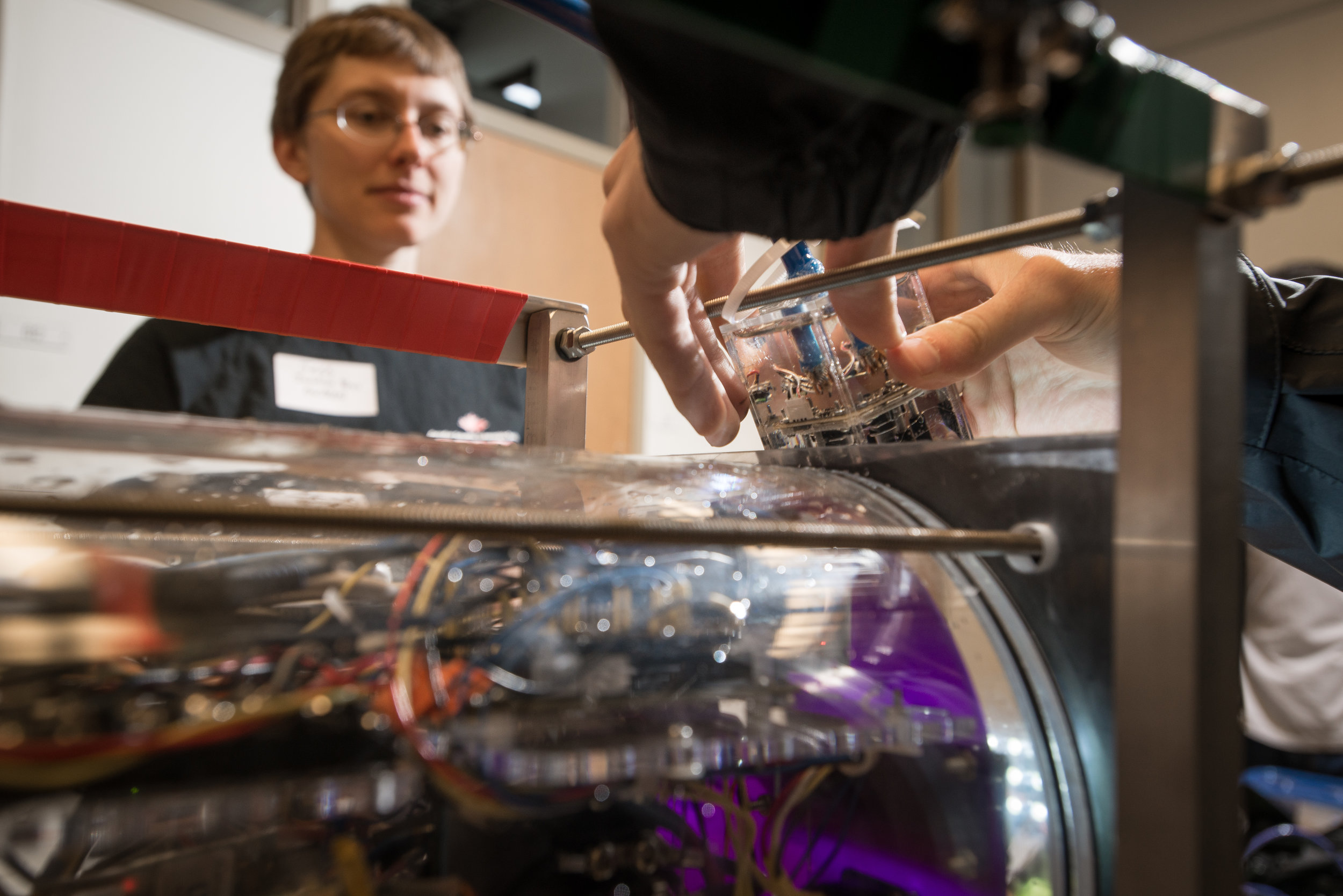 Experimentation is a big part of the Ocean Sciences and they have a day called “Throw it off the dock day” where they get to build measuring equipment and test their designs in a real world use. The builds range from simple to highly complex.