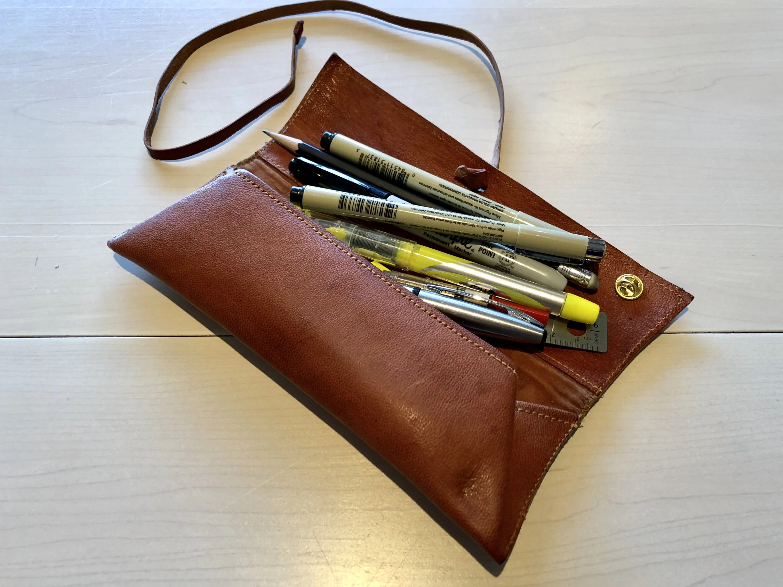 Leather Pencil/Pen Roll