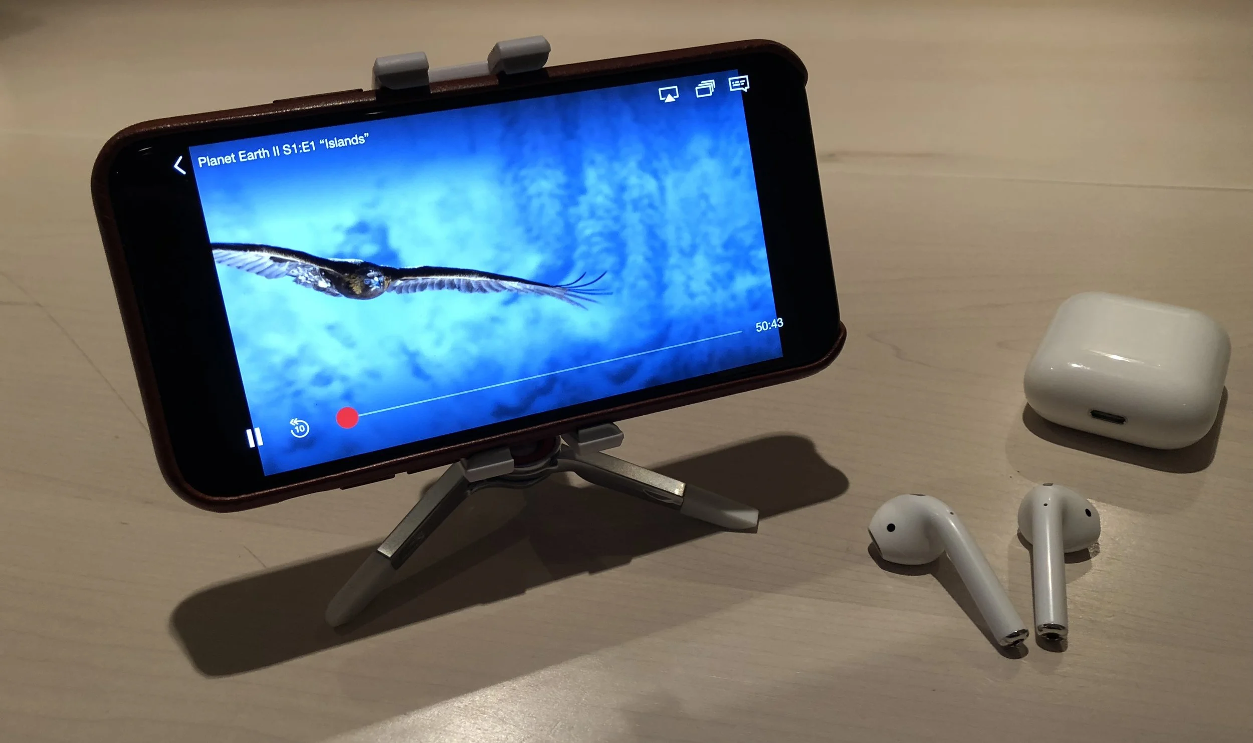 Joby GripTight One iPhone Tripod and Mount with Apple AirPods  