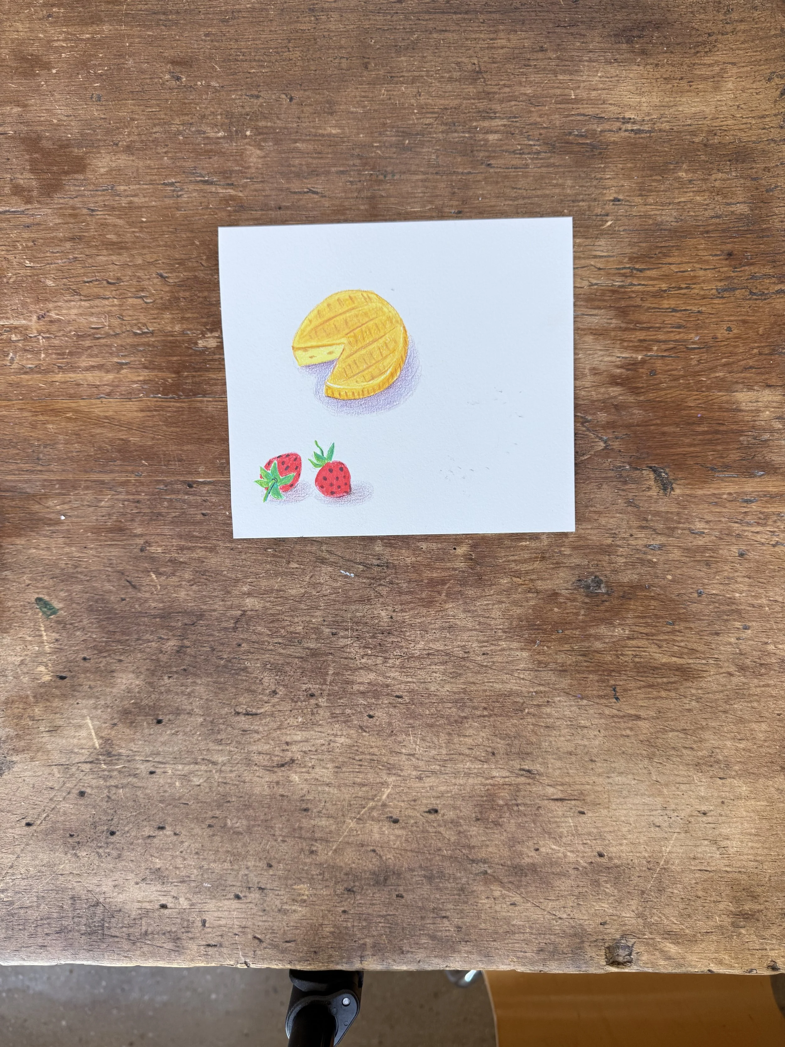 Cheese and Strawberries